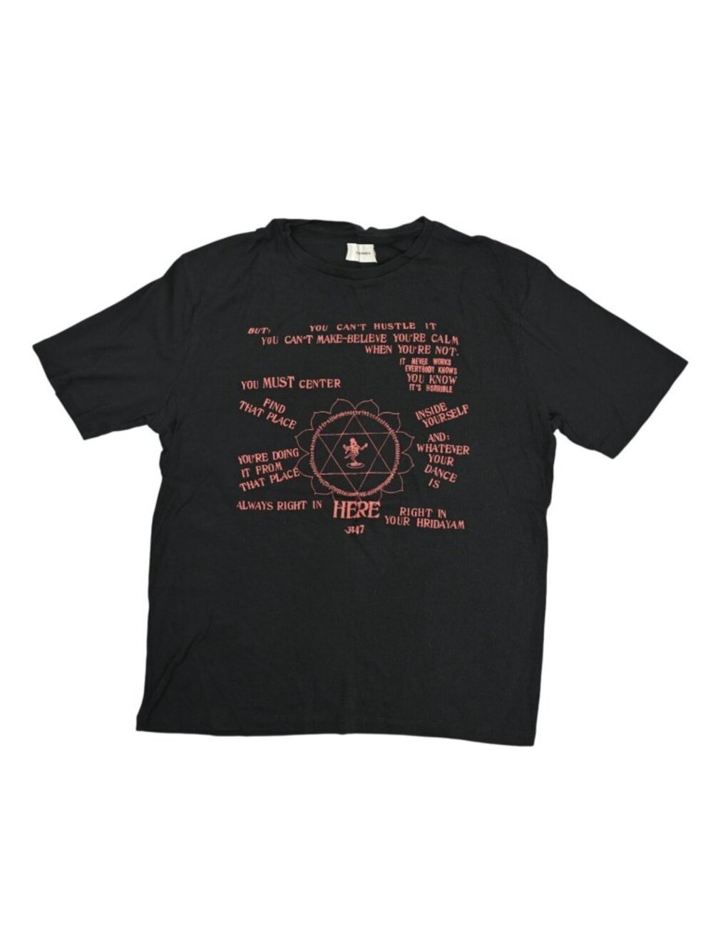 Wales Bonner Ram Dass Presence T-Shirt in Black